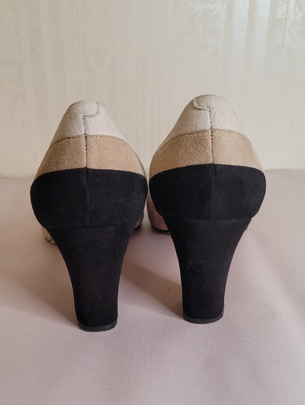 Talbots Suede Colorblock Pumps - Picture 6 of 11